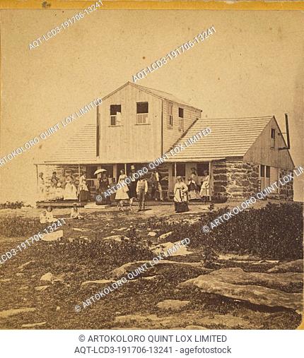 Summit House, Wachusett Mountain., J.C. Moulton (American, 1824 - 1914, active Fitchburg, Massachusetts), 1865–1875, Albumen silver print
