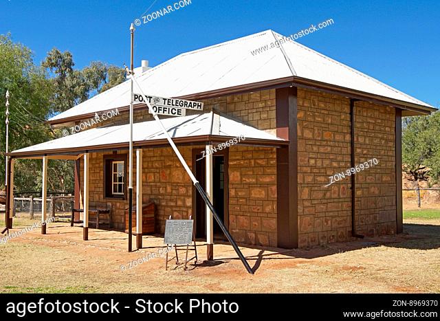 ALICE SPRINGS, AUSTRALIA - MAY 3, 2015: Old Telegraph Station Museum on May 3, 2015 in Alice Springs, Australia