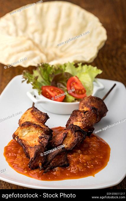 indian chicken tikka masala on a plate