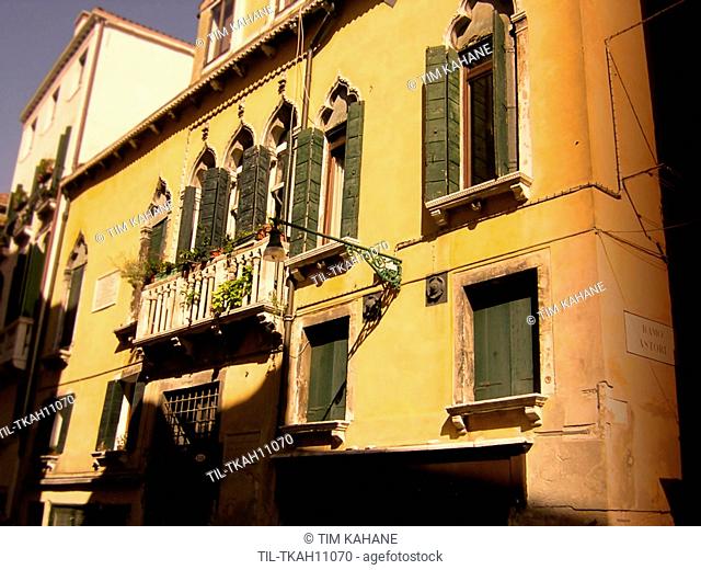 Italian building with windows