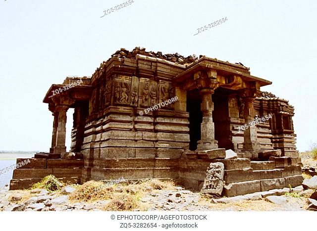 Ramayana Carvings, Palasnath Temple, Palasdev on backwaters of Ujani dam Maharashtra
