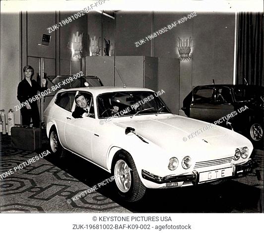 Oct. 02, 1968 - World's First Gt/ Estate car from Reliant. Unique Four Seater Joins Scimitar Range: Reliant announce today (October 2) the first Gran Tourer...