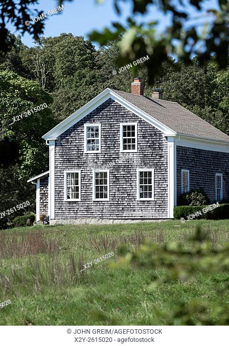 Quaint Cape Cod style saltbox home, Martha's Vineyard, Massachusetts, USA