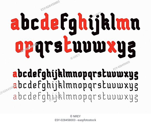 Fat Rounded Line Gothic Style Font
