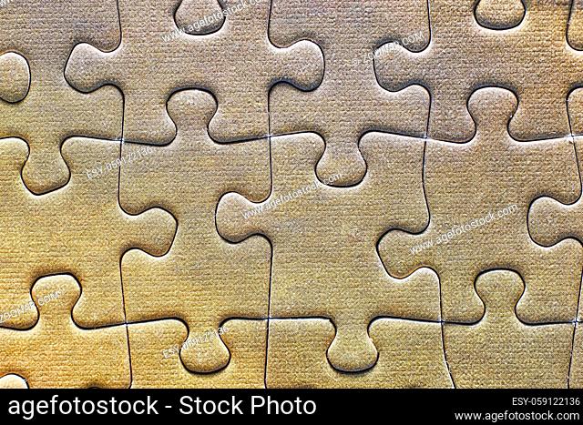 Jigsaw puzzle background, completed pattern