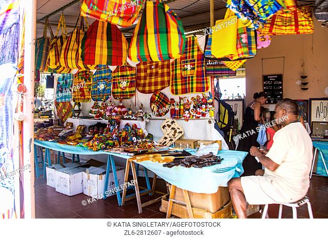 Local market in the tropical island of Martinique