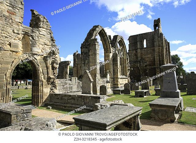 Ruins of Elgin Cathedral, Elgin, Moray, Grampian, Scotland, Highlands, United Kingdom