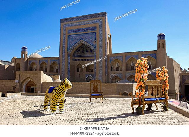 Asia, Uzbekistan, Central Asia, silk road, outside, day, building, construction, architecture, Mohammad Rahim Kahn Medrese, Medrese Mohammed Rahim Khan, Medrese