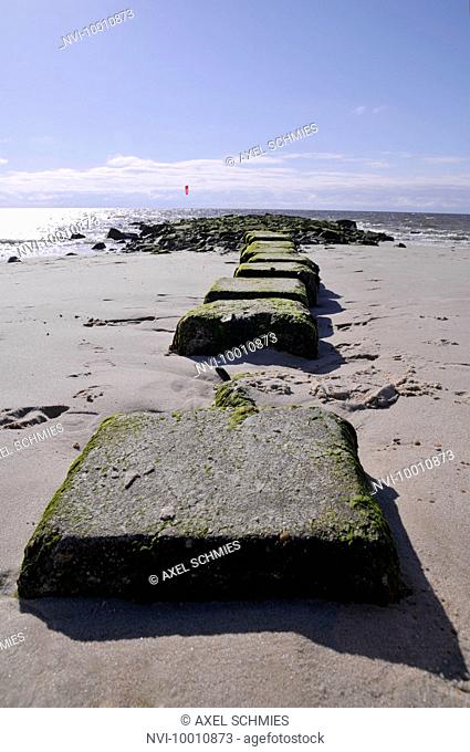 Stone Groyne, Westerland, Sylt Island, North Frisian Islands, Schleswig-Holstein, Germany, Europe