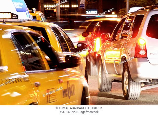 Taxi cab, Broadway, New York City