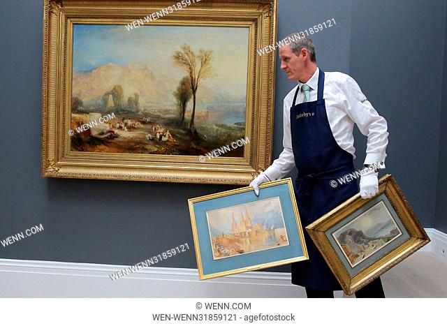 Major paintings by J.M.W Turner unveiled at Sotheby's prior to the auction. Featuring: View Where: London, United Kingdom When: 30 Jun 2017 Credit: WENN
