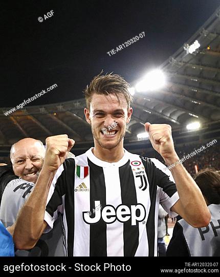 The Juventus player Daniele Rugani tested positive for the Covid-19 test, the whole team will be in quarantine. 13.05.18, Serie A 37a Giornata, Roma