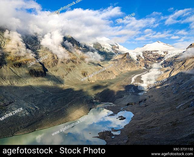 Glacier Pasterze at Mount Grossglockner, which is melting extremely fast due to global warming. Europe, Austria, Carinthia