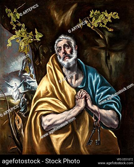 Domínikos Theotokópoulos - El Greco - the Penitent Saint Peter