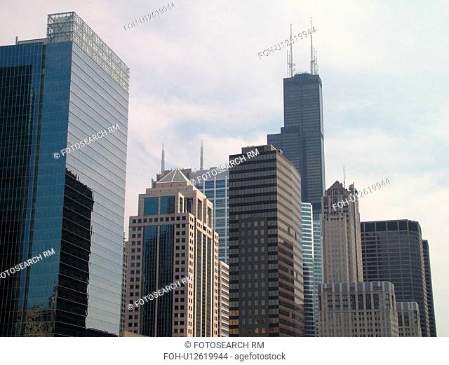 Chicago, IL, Illinois, Windy City, Downtown, skyline, Sears Tower