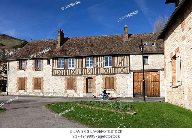 Architecture of Les Andelys, Haute Normandie, France