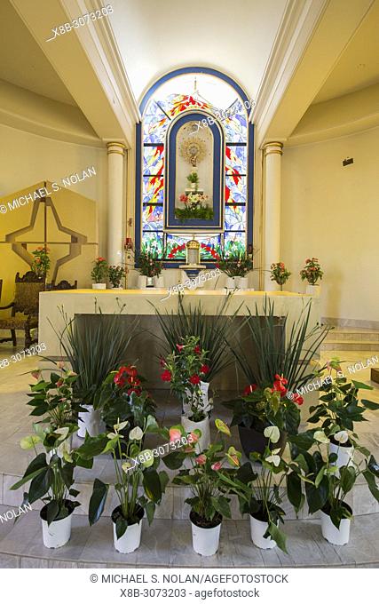 Interior view of the Misión Santa Rosa de las Palmas, also known as Todos Santos Mission, BCS, Mexico