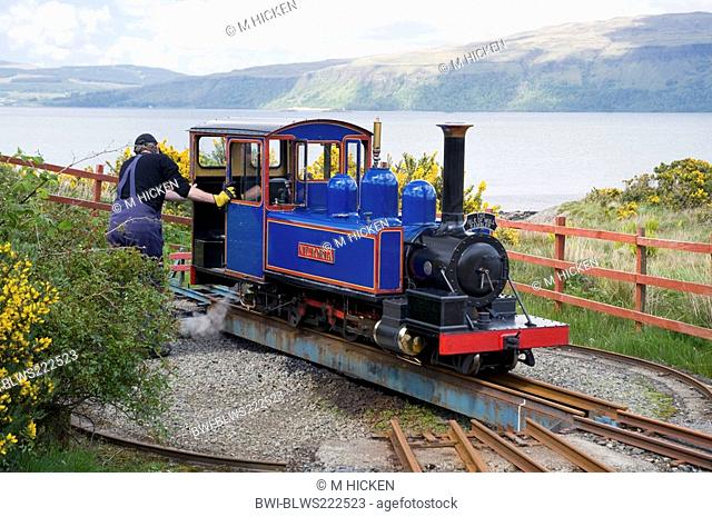 mull rail steam locomotive victoria, United Kingdom, Scotland, Isle of Mull