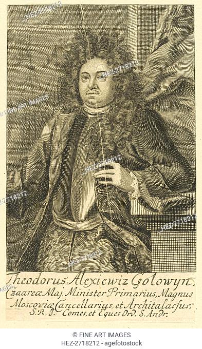 Portrait of Count Feodor Alekseyevich Golovin (1650-1706), 1706. Creator: Anonymous