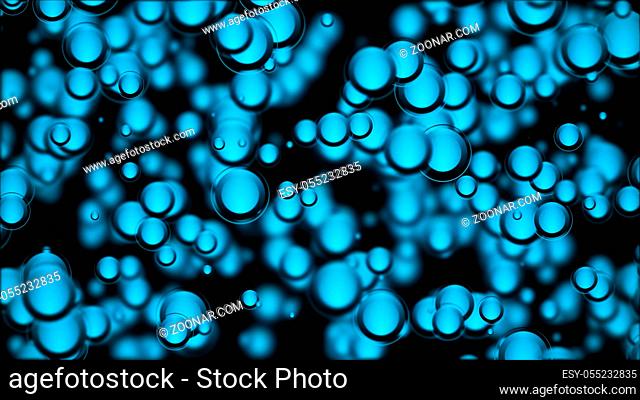 Abstract bokeh background. Bokeh lights defocused abstract background. 3d rendering