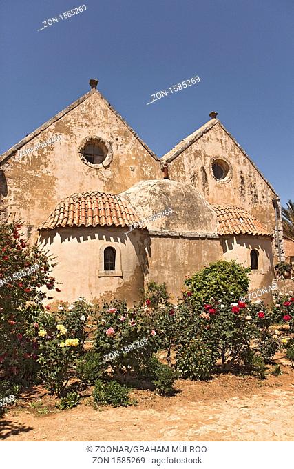 Crete Back Of Arkadi Monastery
