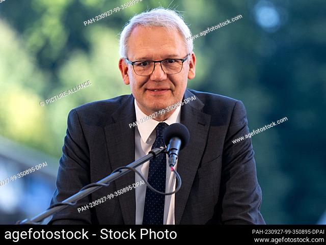 27 September 2023, Bavaria, Berchtesgaden: Andreas Wirsching, Director of the Institute of Contemporary History, takes part in a ceremony at the opening of...