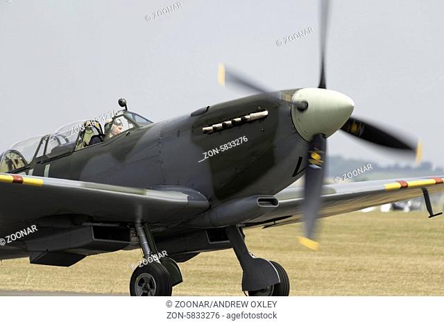 Vintage Spitfire fighter aircraft