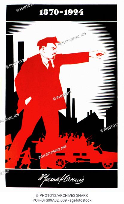 Adolph Strakhov Commemorativ poster for Lenine (1870-1924) 1924