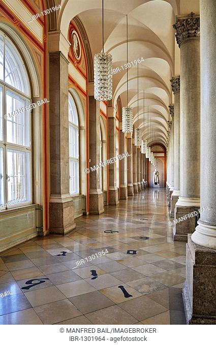 Bavarian State Library, first floor, ceiling vault with Corinthian columns, Munich, Bavaria, Germany, Europe