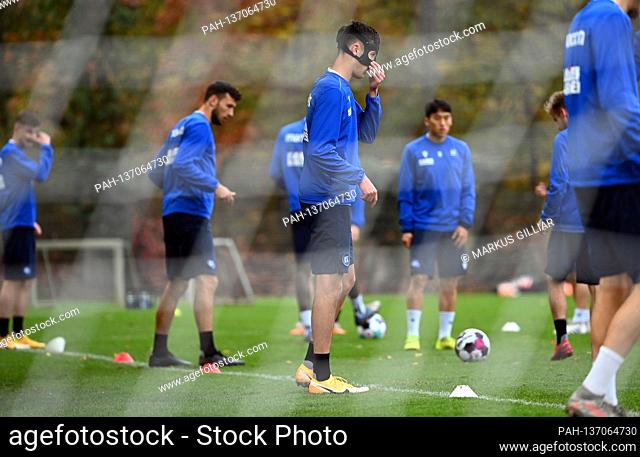 Bastian Allgeier (KSC U19). GES / Football / 2. Bundesliga: Karlsruher SC - Training, 04.11.2020 Football / Soccer: 2. Bundesliga: KSC Training session