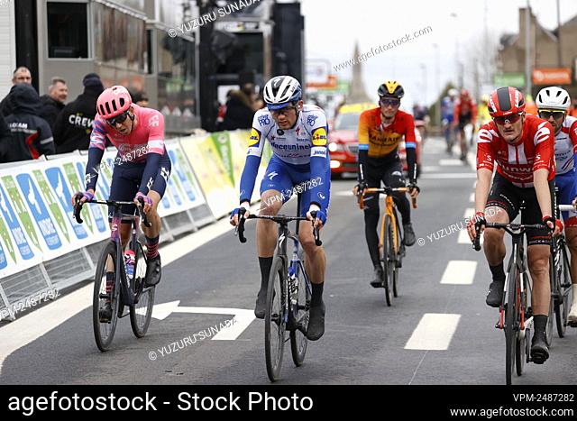 Danish Kasper Asgreen of Deceuninck - Quick-Step rides the third stage of the 78th edition of Paris-Nice cycling race, from Chalette-sur-Loing to La Chatre (212