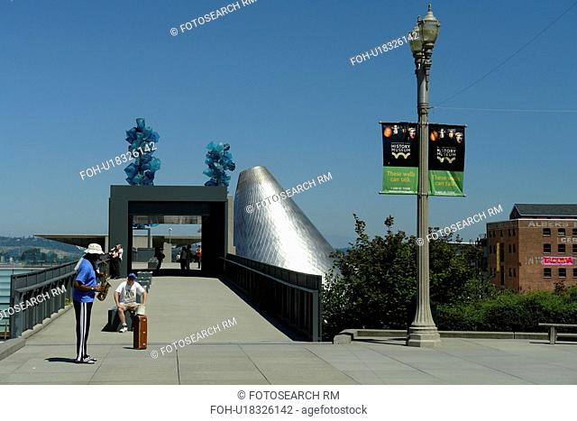 Tacoma, WA, Washington, Museum of Glass, Chihuly Bridge of Glass, downtown
