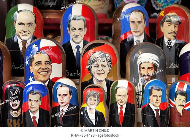 Modern Russian dolls for sale, Russia, Europe
