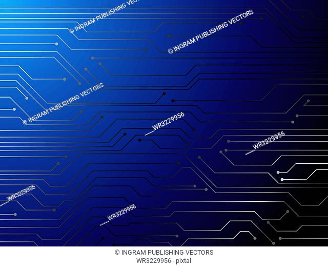 Illustration of a digital circuit board that is ideal as a background