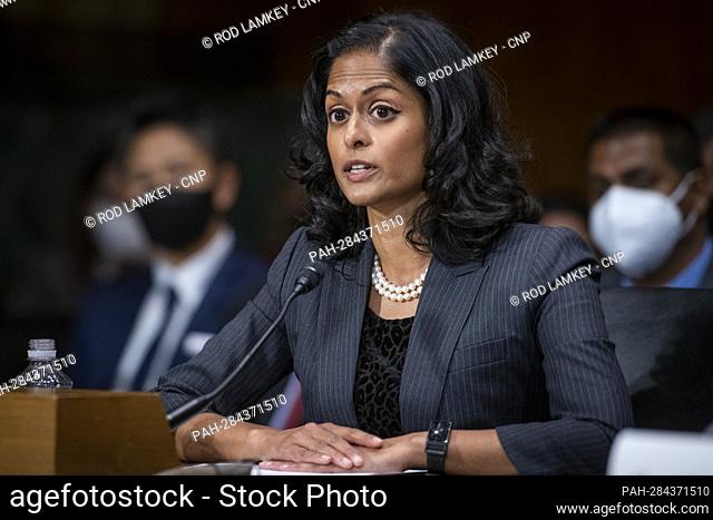 Nusrat Jahan Choudhury appears before a Senate Committee on the Judiciary hearing for her nomination to be United States District Judge for the Eastern District...