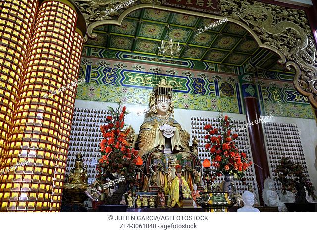 Malaysia, Selangor State, Kuala Lumpur, Thean Hou Temple, one of the largest Chinese temple in South East Asia