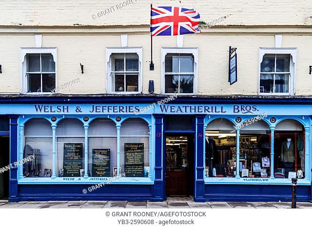 Welsh & Jefferies & Weatherill Bros Tailors, High Street, Eton, Berkshire, UK