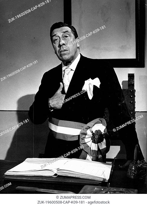 May 8, 1960 - Location Unknown - FERNANDEL (1903-1971), born Fernand Joseph Desire Contandin, was a French actor and singer