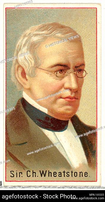 Sir Charles Wheatstone, printer's sample for the World's Inventors souvenir album (A25) for Allen & Ginter Cigarettes. Publisher: Issued by Allen & Ginter...