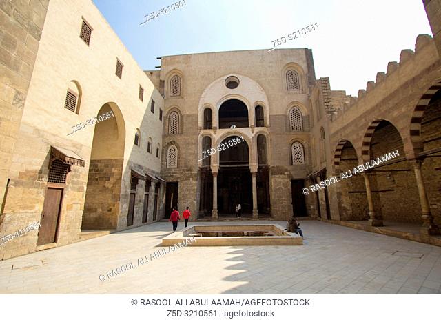 Cairo, Egypt – November 9, 2018: photo for one of Mosques Moez Street , is one of the oldest streets in Cairo , and it is named for Al-Mu'izz li-Din Allah