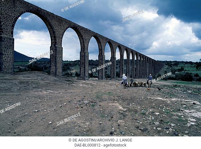 The aqueduct known as the Acueducto del Padre Tembleque, Hidalgo. Mexico, 16th century