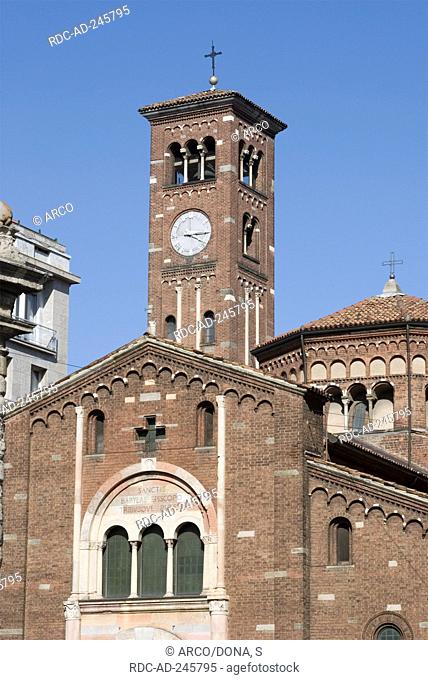 Church San Babila XI century Milan Lombardy Italy