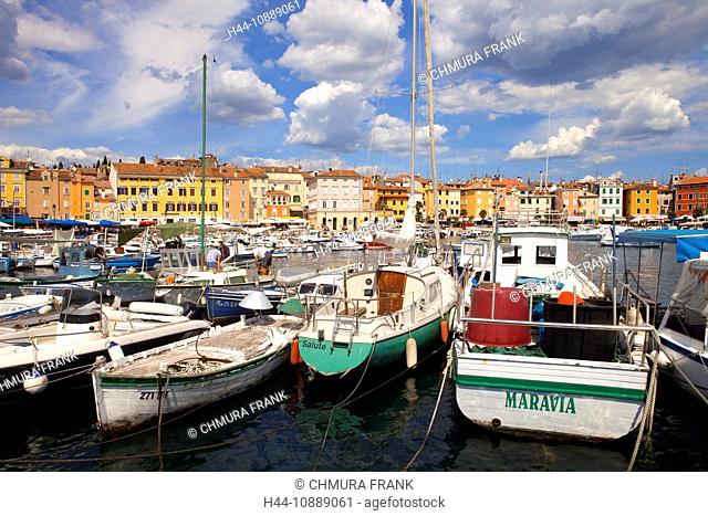 Adriatic, architecture, boat, buildings, church, cityscape, coast, coastline, Croatia, day, Europe, harbour, historic, istra, Istria, landmark, Mediterranean