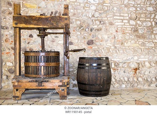 historical wine press