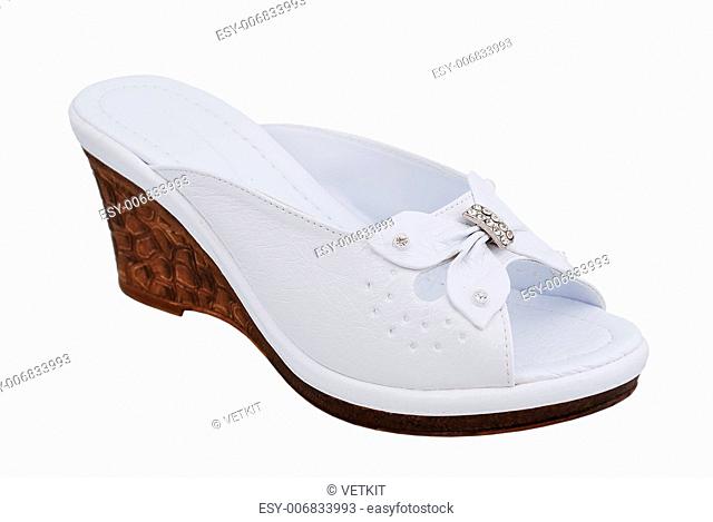 Women's Wedge-heeled shoes on a white background