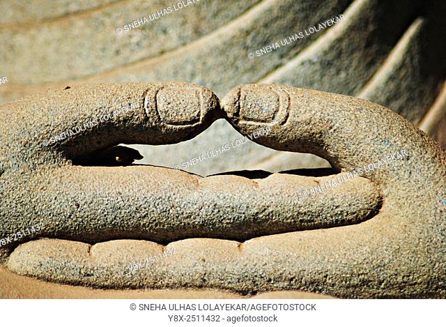 Buddha's hand in Dhayan Mudra, India