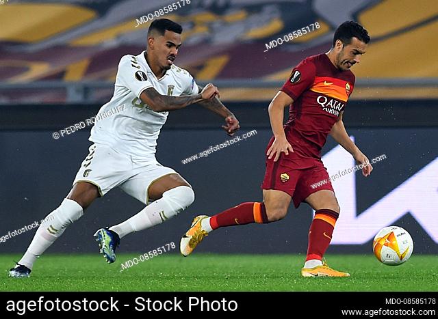 Roma footballer Pedro Rodriguez during the match Roma-Braga in the Olympic stadium. Rome (Italy), February 25th, 2021