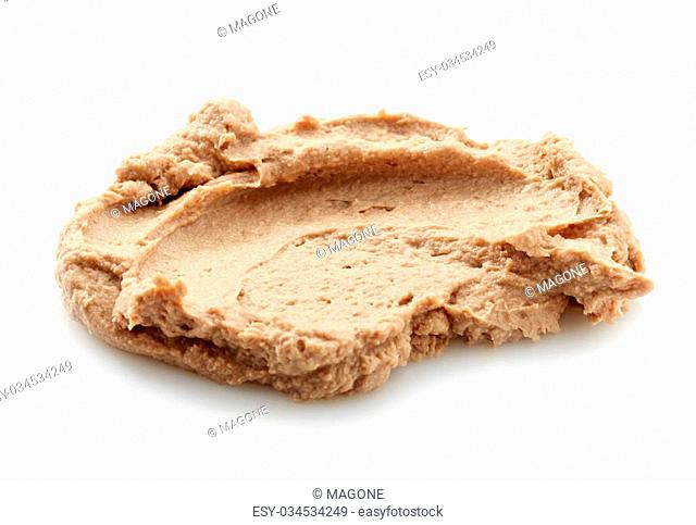 liver pate on a white background