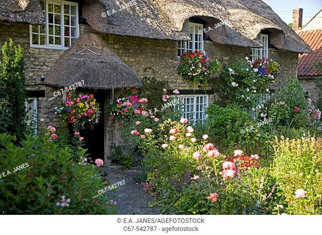 Thatched Cottage Thorton le Dale North East Yorkshire UK July
