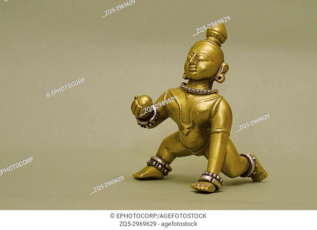 An idol of Lord Krishna, Pune, Maharashtra, India
